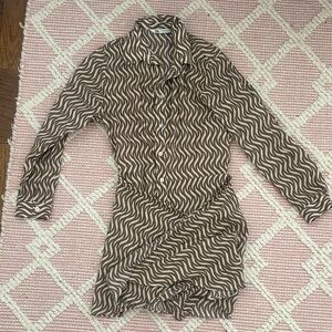 Zara Button Down Wrap Dress